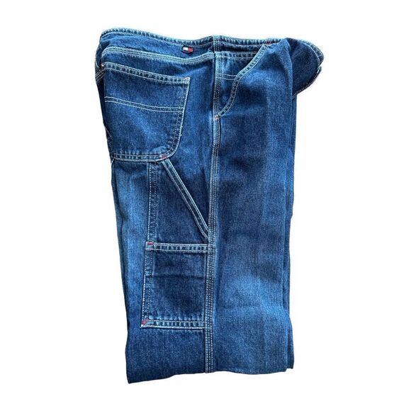 Vintage Tommy Jeans Carpenter Bootcut Dark Sandblast Juniors Size 9 - Picture 6 of 14